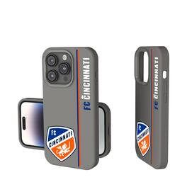 Keyscaper - MLS - FC Cincinnati Sidebar Soft Touch iPhone Case - 15 - Gray