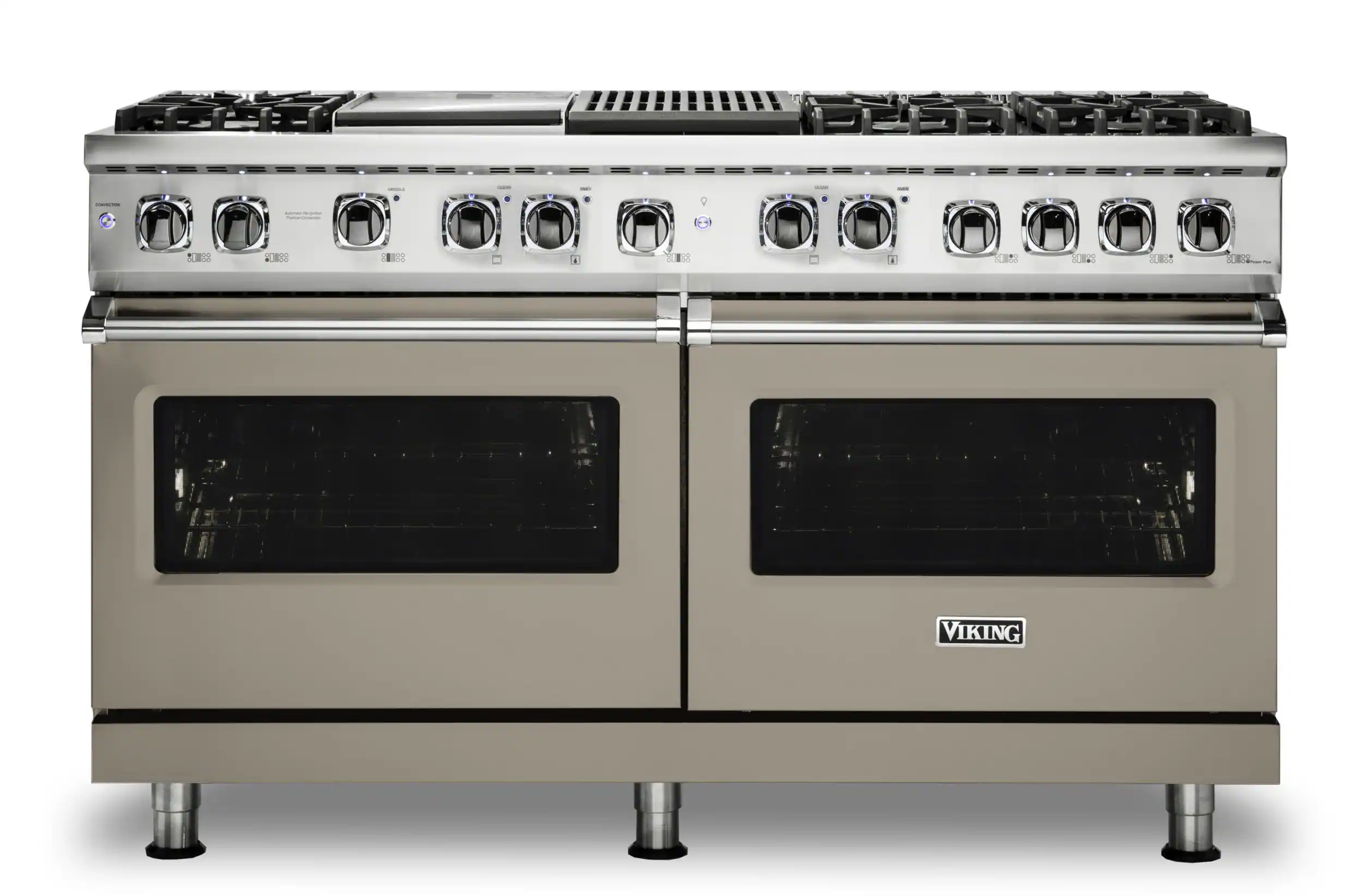 Viking - 5-Series Dual Fuel Self-Clean 60"W Sealed Burner Range - Nantucket