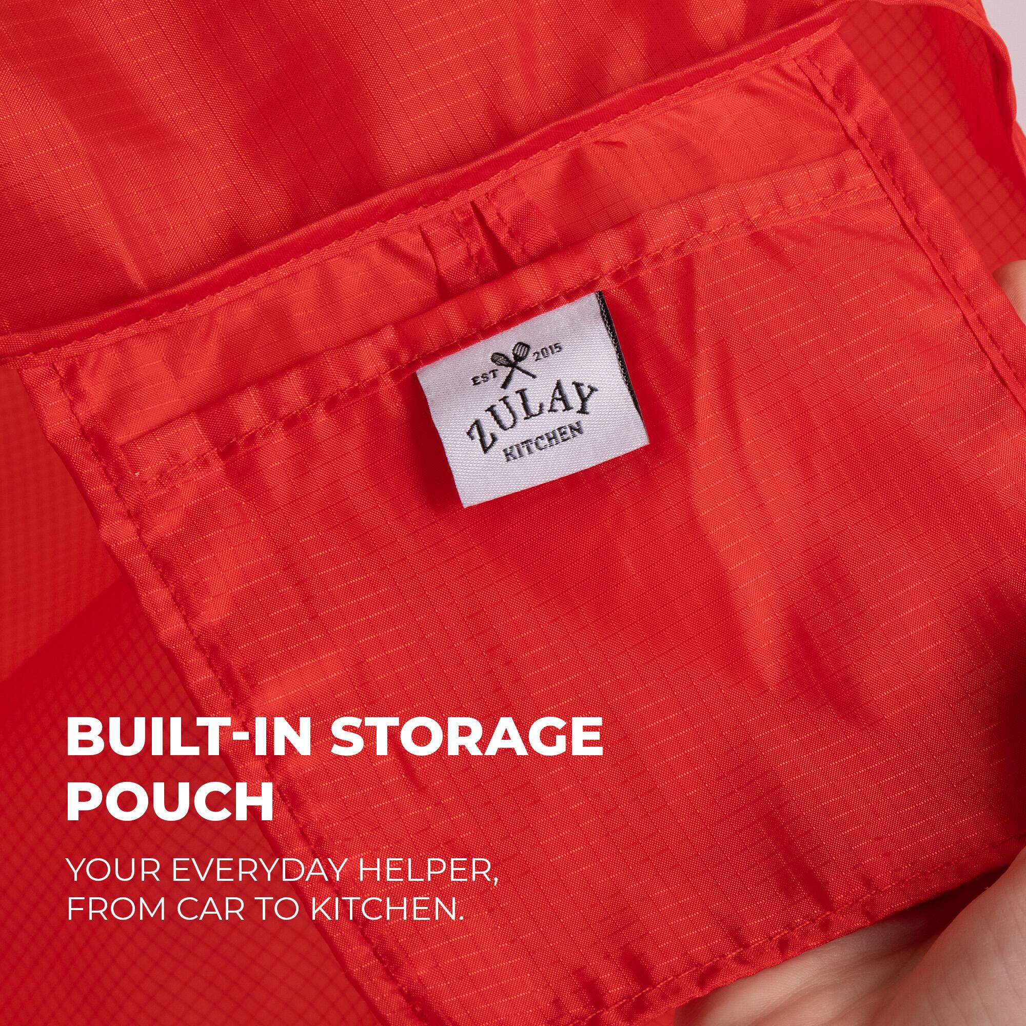 2015 EST ZULAY KITCHEN  
BUILT-IN STORAGE POUCH  
YOUR EVERYDAY HELPER, FROM CAR TO KITCHEN.