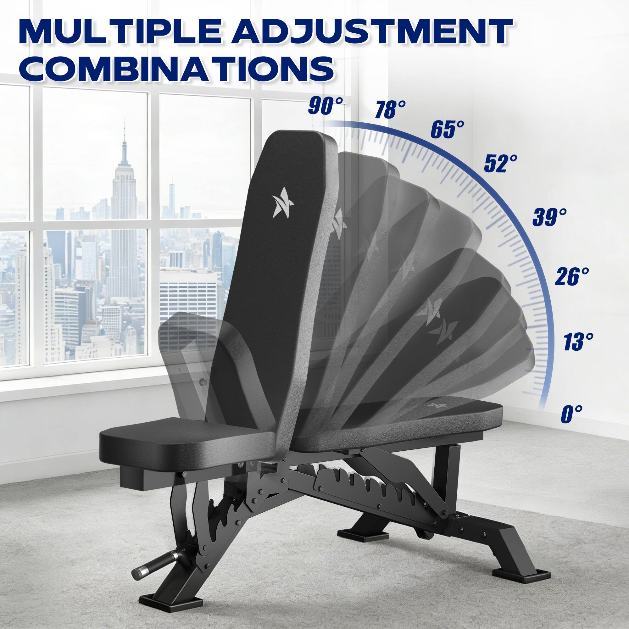MULTIPLE ADJUSTMENT COMBINATIONS

90°
78°
65°
52°
39°
26°
13°
0°