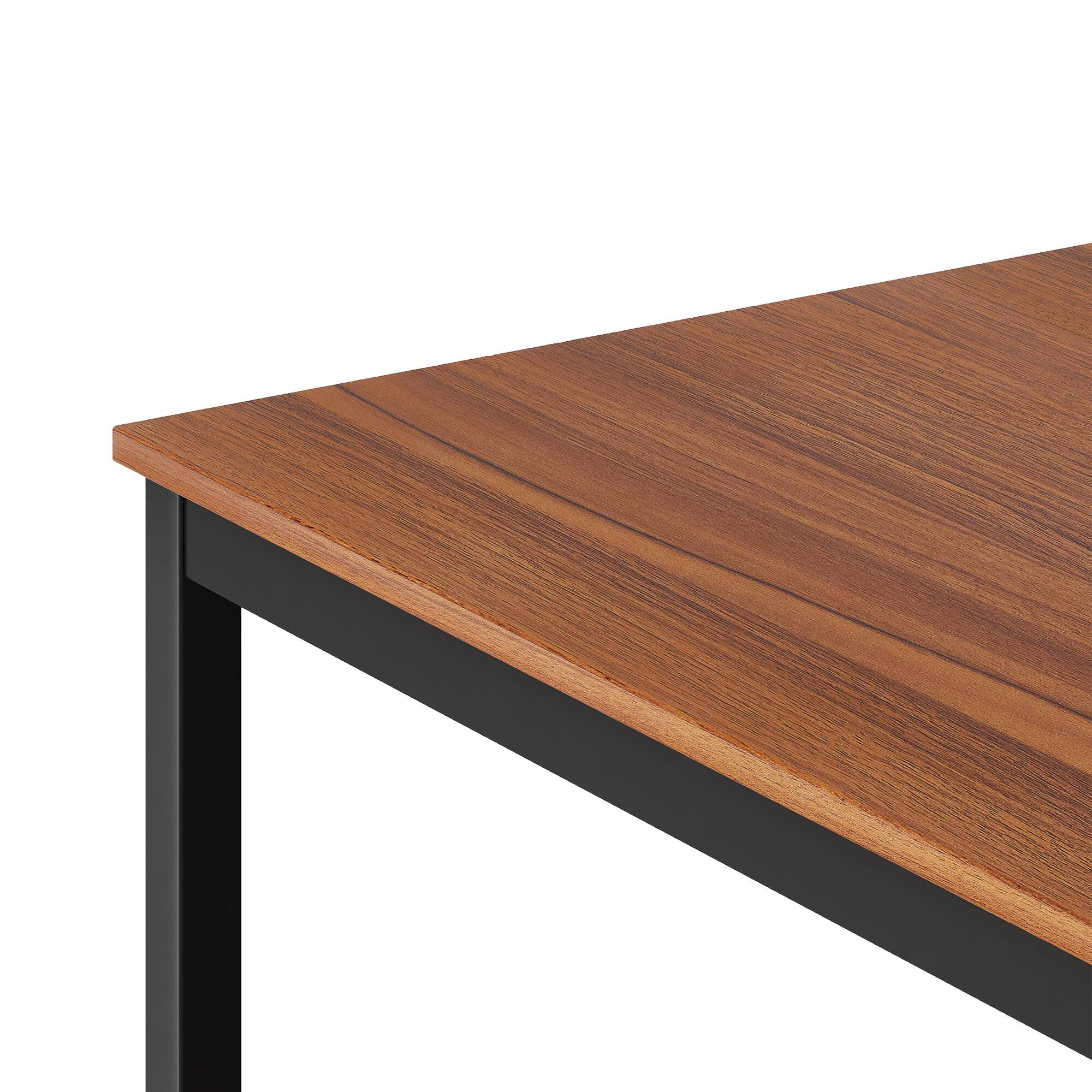 Alt View 2. Eureka Ergonomic - 47" Modern Simple Home Office Computer Desk with Carbon Steel Frame - Red.