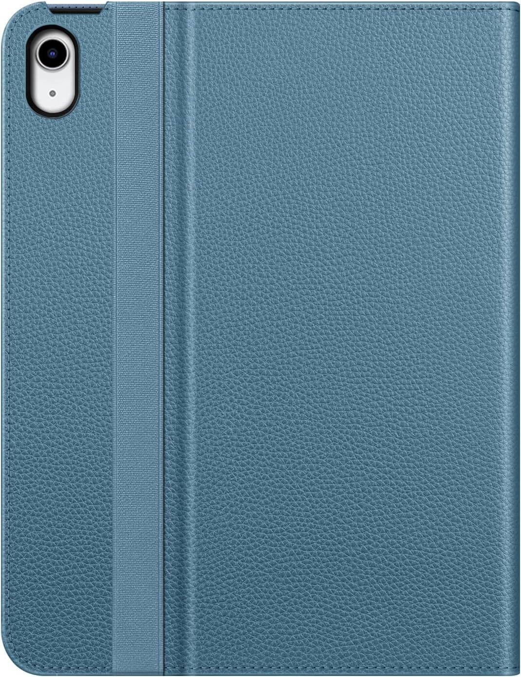 Alt View 5. Fintie - Folio Case for iPad (A16) 11-inch 2025 and iPad 10th Gen 10.9 inch 2022, Multi-Angle Viewing Protective Stand Cover - Ocean Blue.
