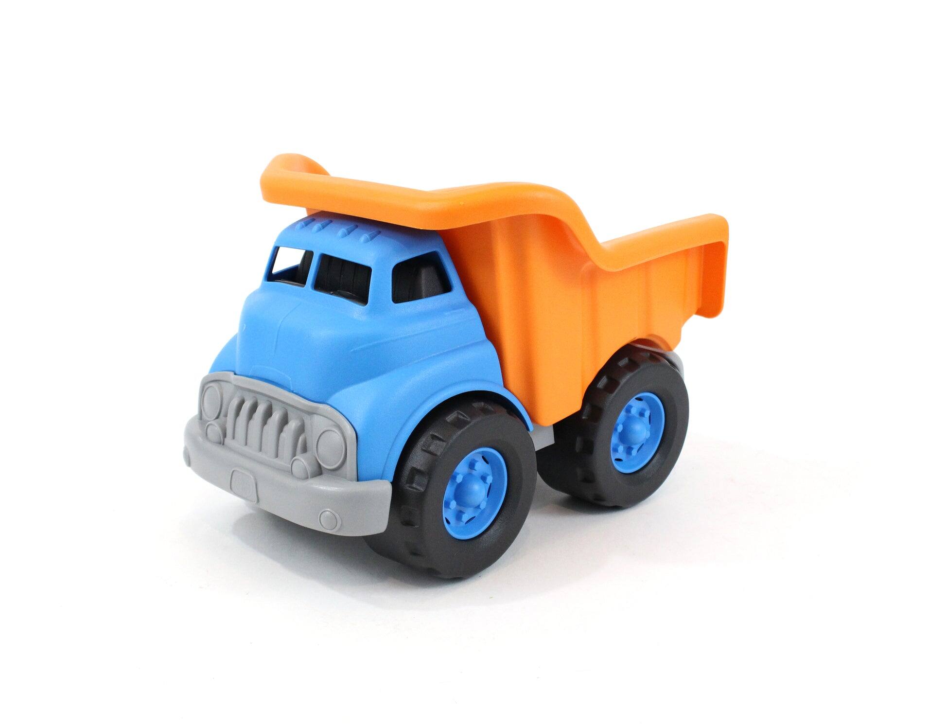 Front. Green Toys - Green Toys Blue & Orange Dump Truck  BPA-Free Recycled Plastic Toy Truck.