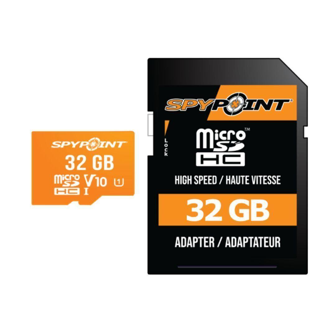 SPYPOINT  
32 GB Micro SD V10 U1 HC I  
SPYPOINT TM LOCK  
Micro SD  
HIGH SPEED / HAUTE VITESSE  
32 GB  
ADAPTER / ADAPTATEUR