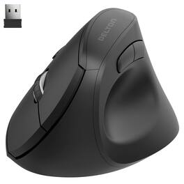 Delton - S12P Vertical Wireless Mouse, 2.4G Connection (DMERGS12P-WB) - Wireless - Black