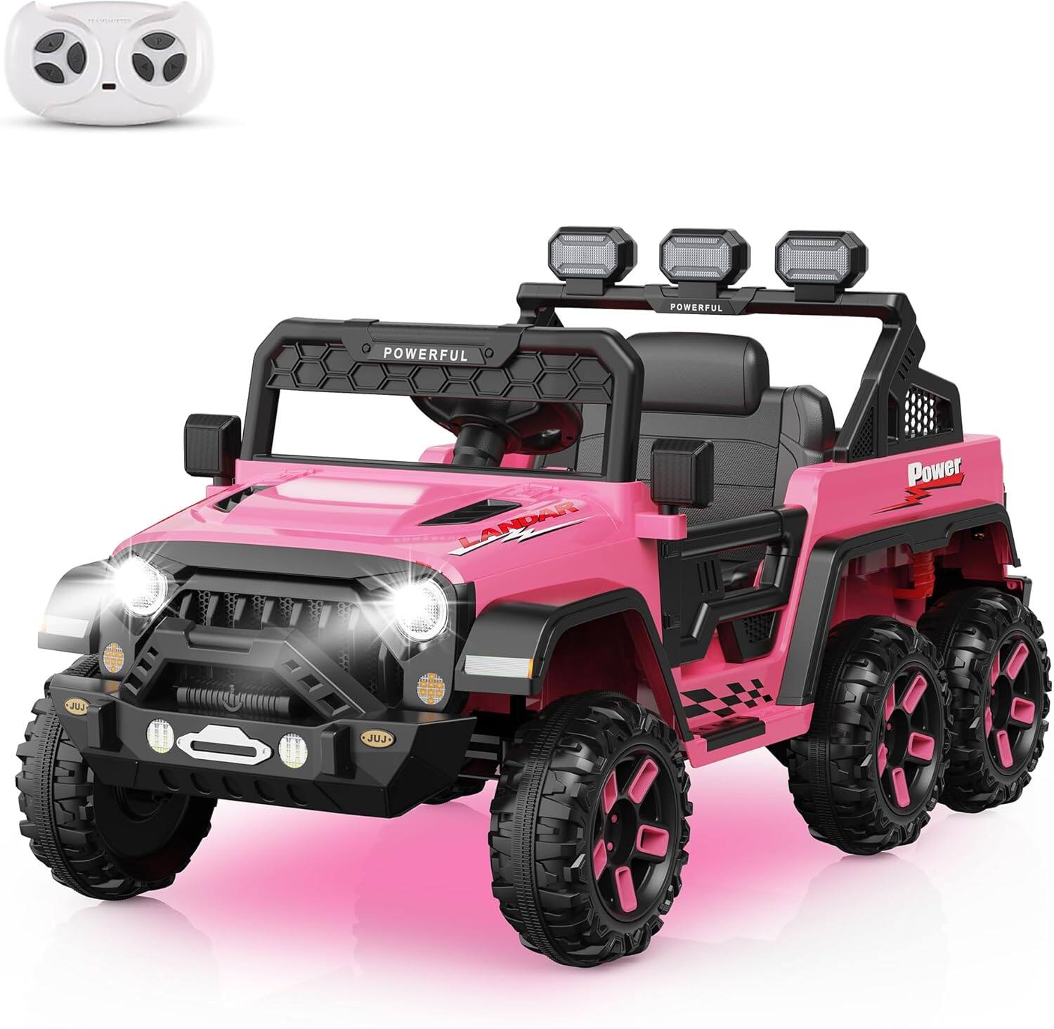 Electrodes Masters - Ride on Car with 6 EVA Wheels&4WD, 24V Battery Powered Electric Car for Kids, Electric Vehicle with Remote Control price history on PriceWatchPro
