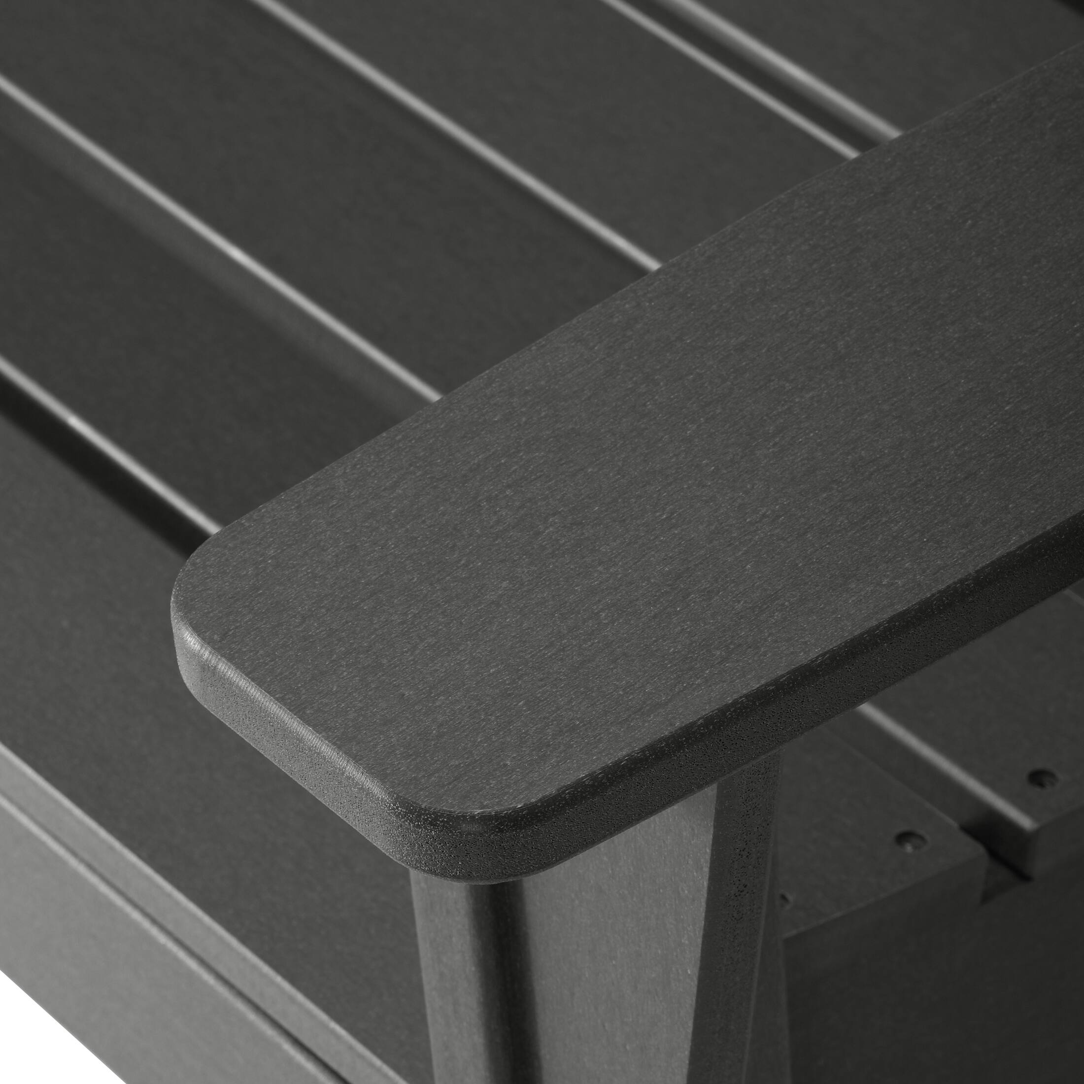 Alt View 3. WestinTrends - WestinTrends St. Augustine Outdoor Patio 49" HDPE Adirondack Garden Bench - Gray.
