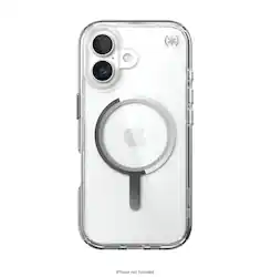 Speck - Presidio Perfect Clear with Magsafe Case for Apple iPhone 17 - Clear/Silver - Front_Zoom