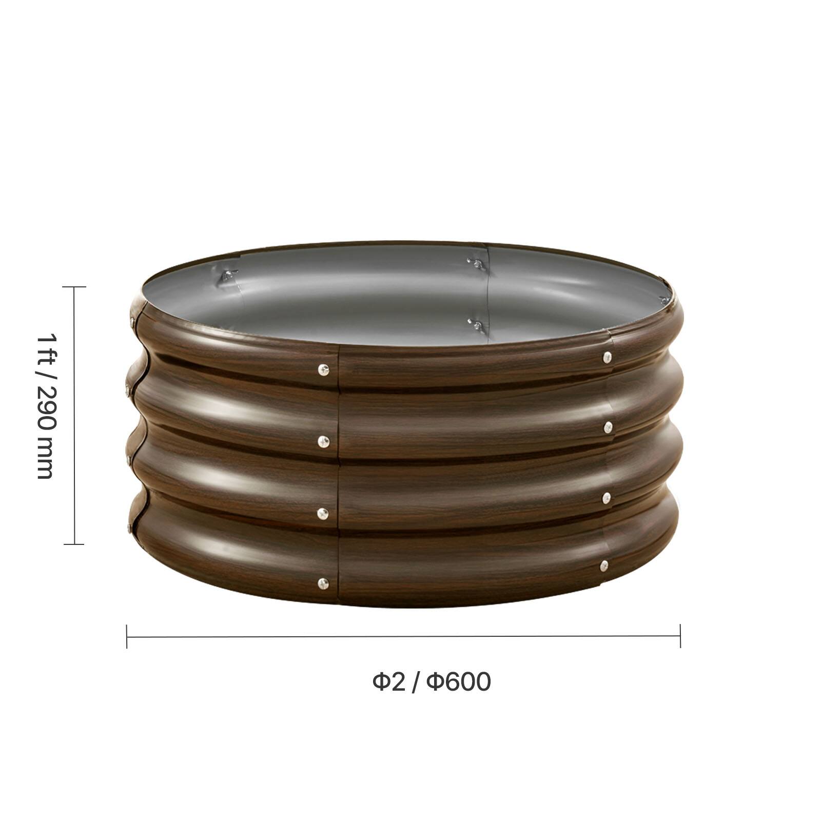 1 ft / 290 mm  
2 / 600