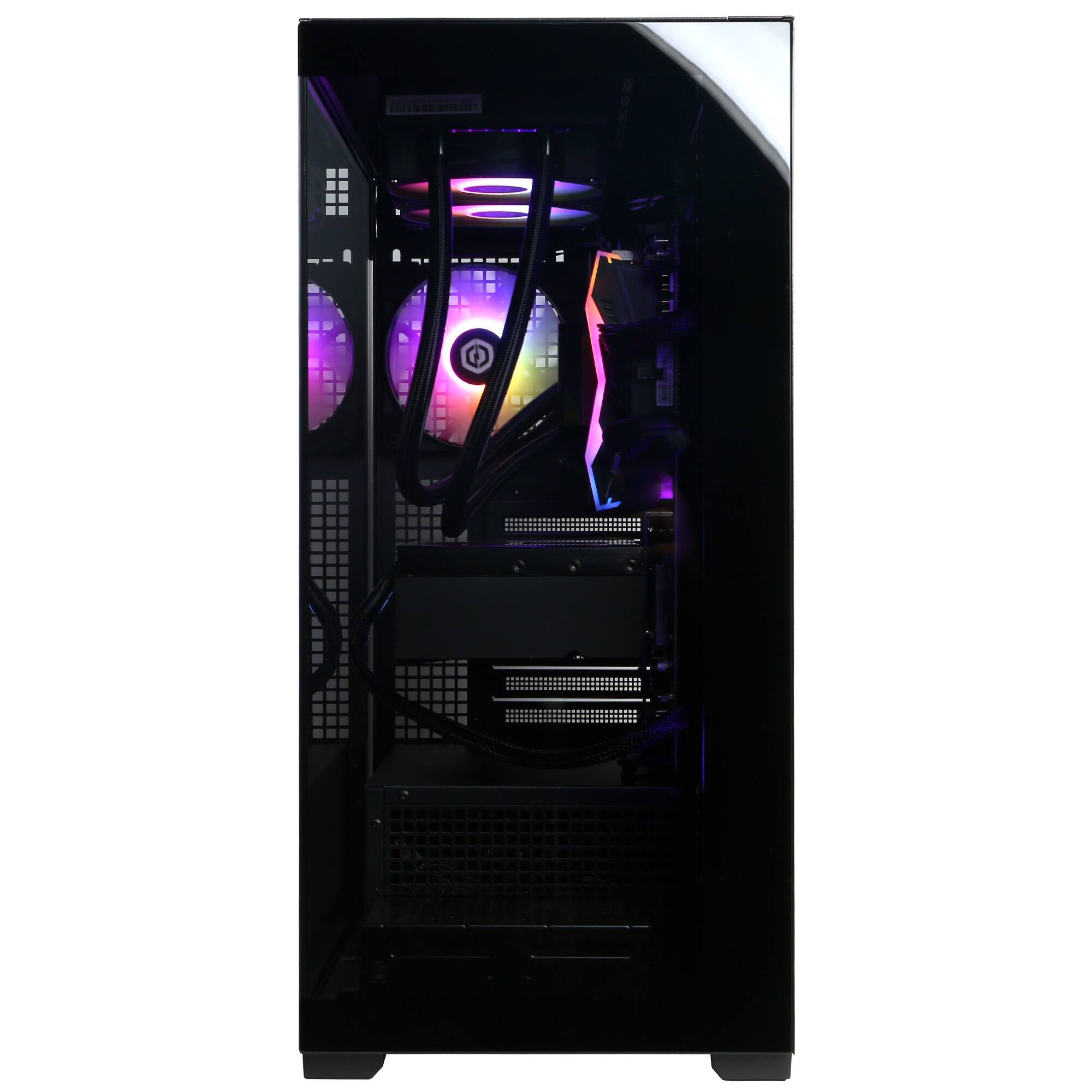 Alt View 1. CyberPowerPC - Gaming Desktop - Intel Core Ultra 7 265KF 2024 - NVIDIA GeForce RTX 5080 16GB - 32GB DDR5 Memory - 2TB SSD Storage - Black.