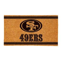 Evergreen Enterprises - San Francisco 49ers 16" x 28" Coir Logo Doormat - Multicolor