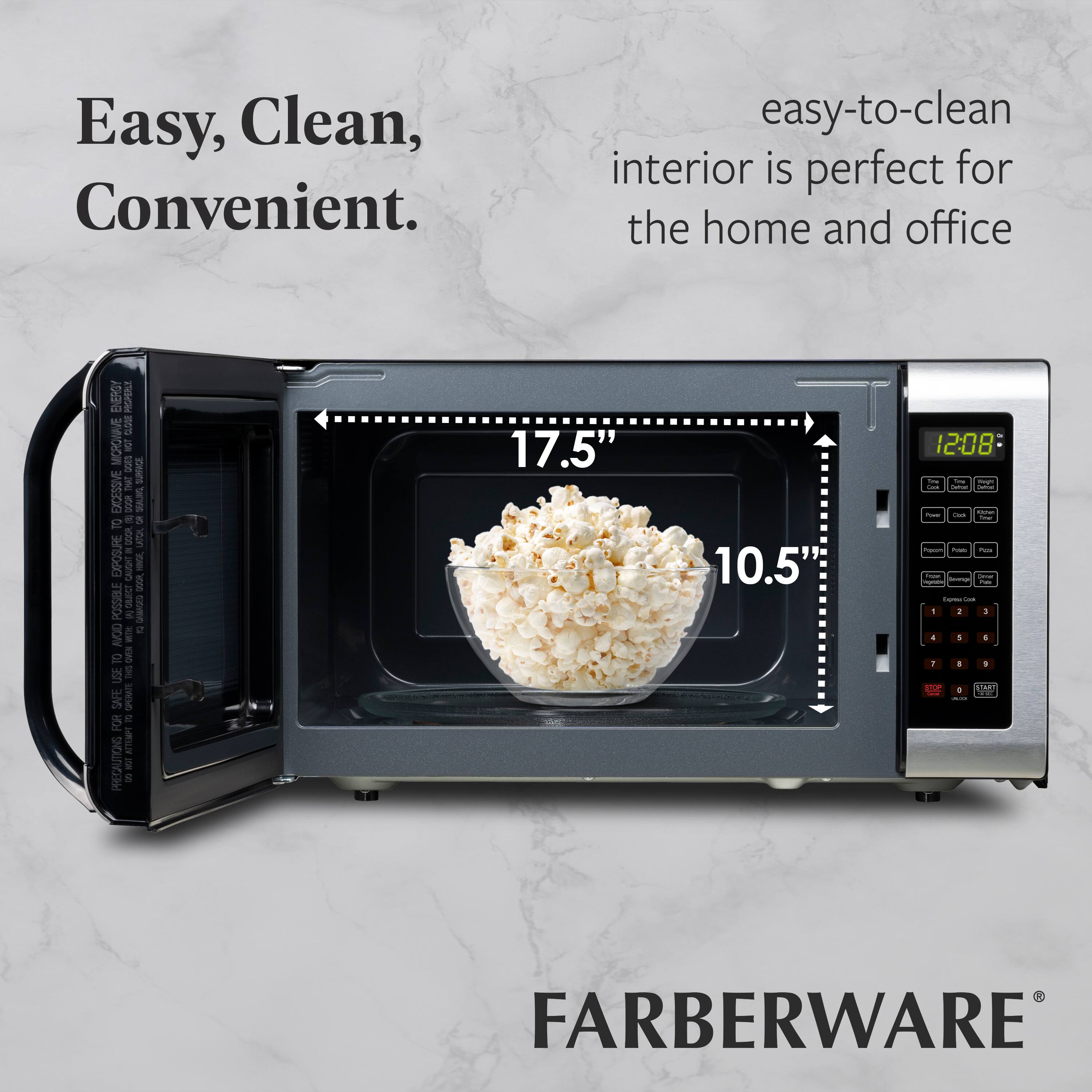 Easy, Clean, Convenient.  
Easy-to-clean interior is perfect for the home and office.  

FARBERWARE