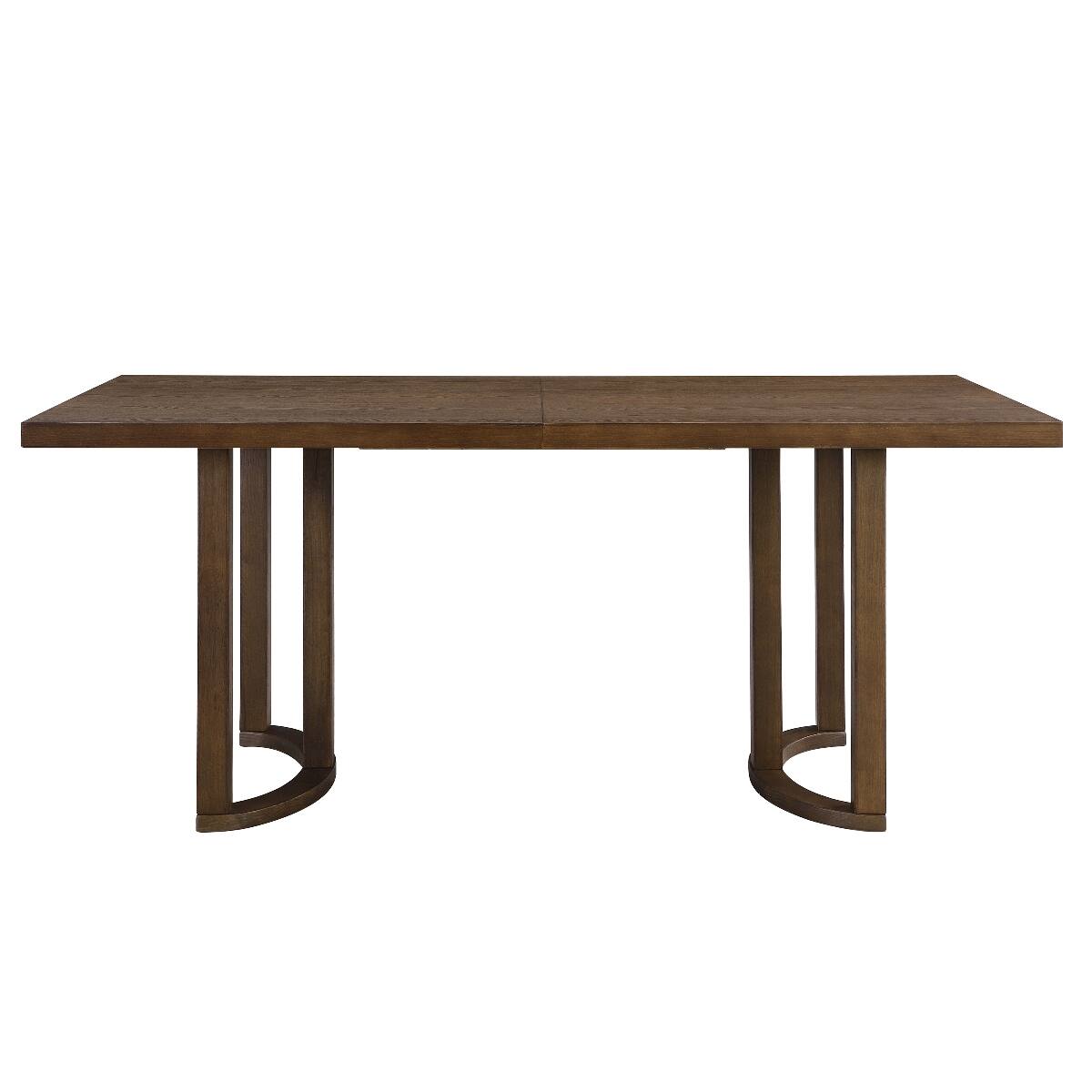 Alt View 2. Loheer - Loheer 69 Inch Walnut Dining Table, Rectangular Brown Table for Six - Walnut.