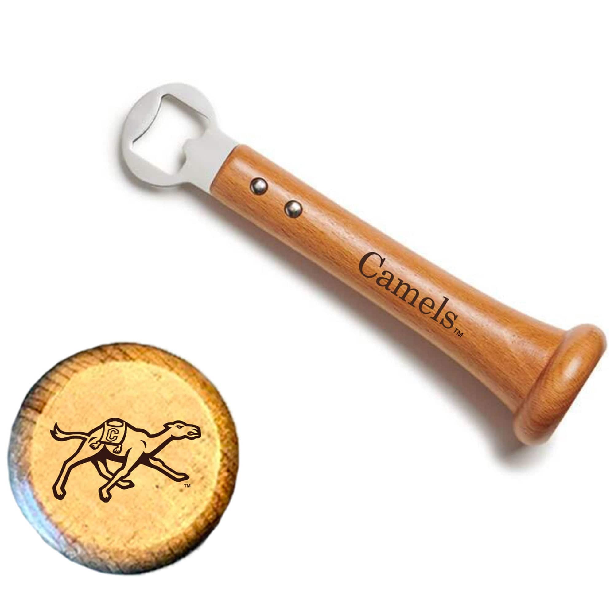 Baseball BBQ - Campbell Fighting Camels Pickoff Bottle Opener - Multicolor