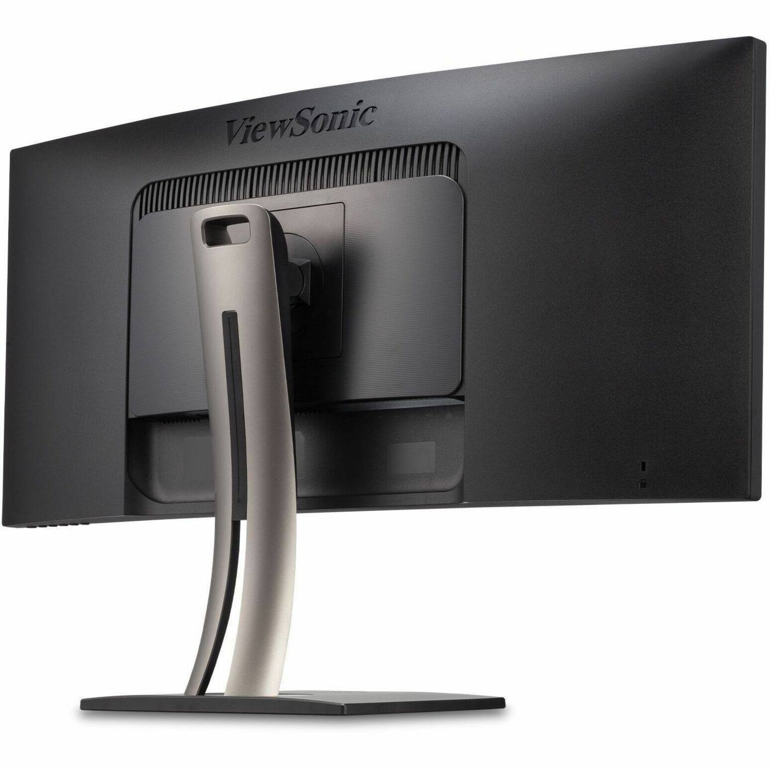 Alt View 20. ViewSonic - ColorPro VP3456A 34" LCD Curved UltraWide QHD Monitor (USB-C, HDMI, DP) - Black.