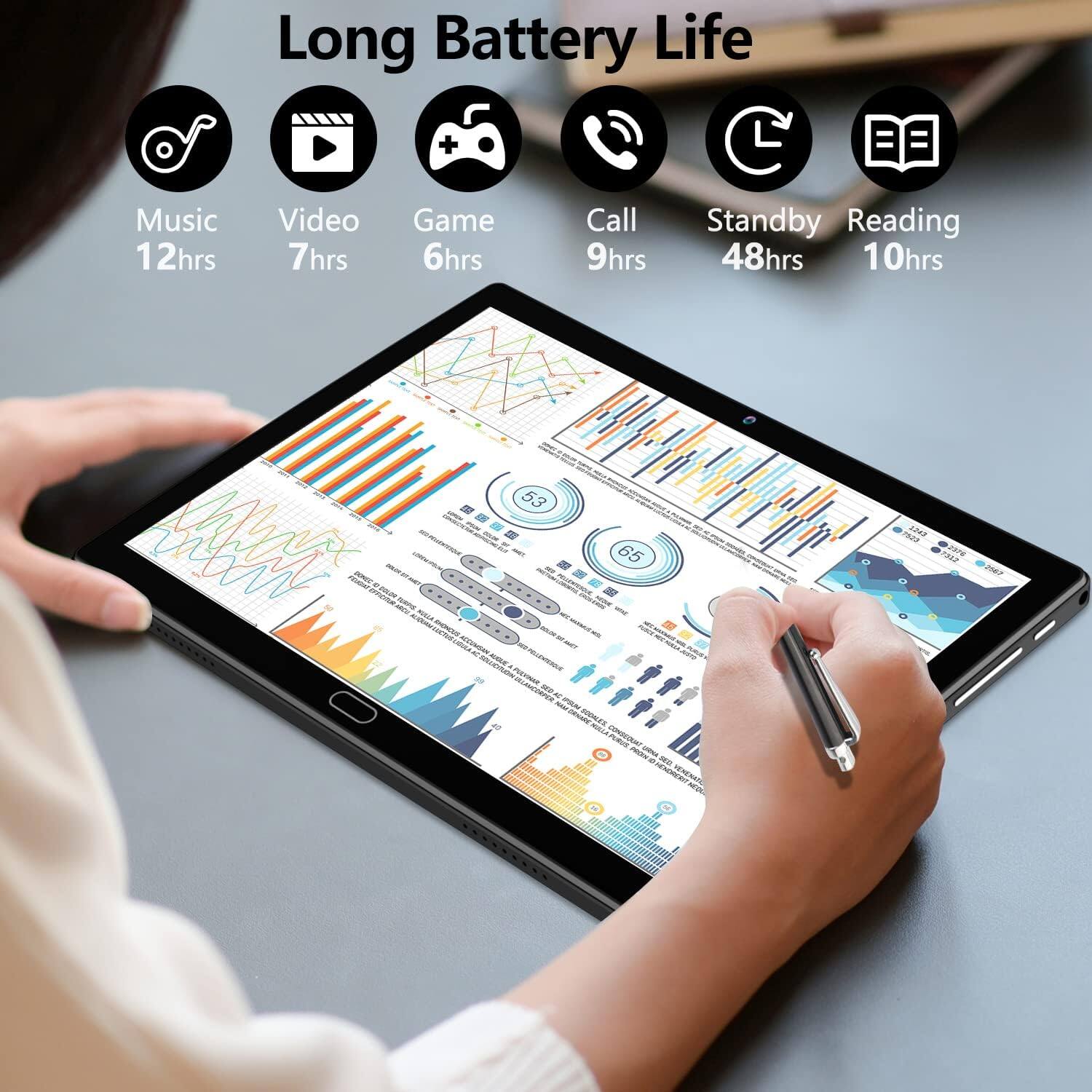 Long Battery Life
Music 12hrs
Video 7hrs
Game 6hrs
Call 9hrs
Standby 48hrs
Reading 10hrs