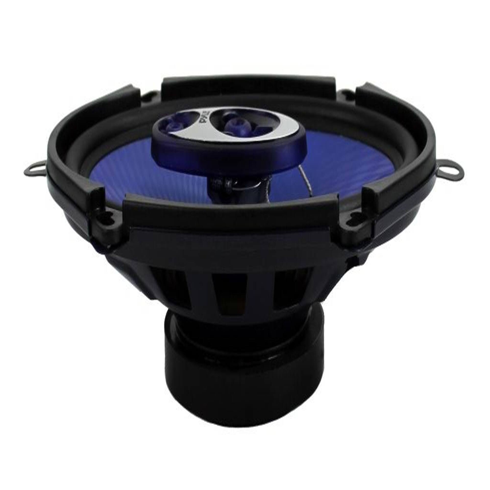 Alt View 3. Pyle - 4) New Pyle PL573BL 5x7" 600 Watts 3-Way Car Coaxial Speakers Stereo Blue Four - Black.