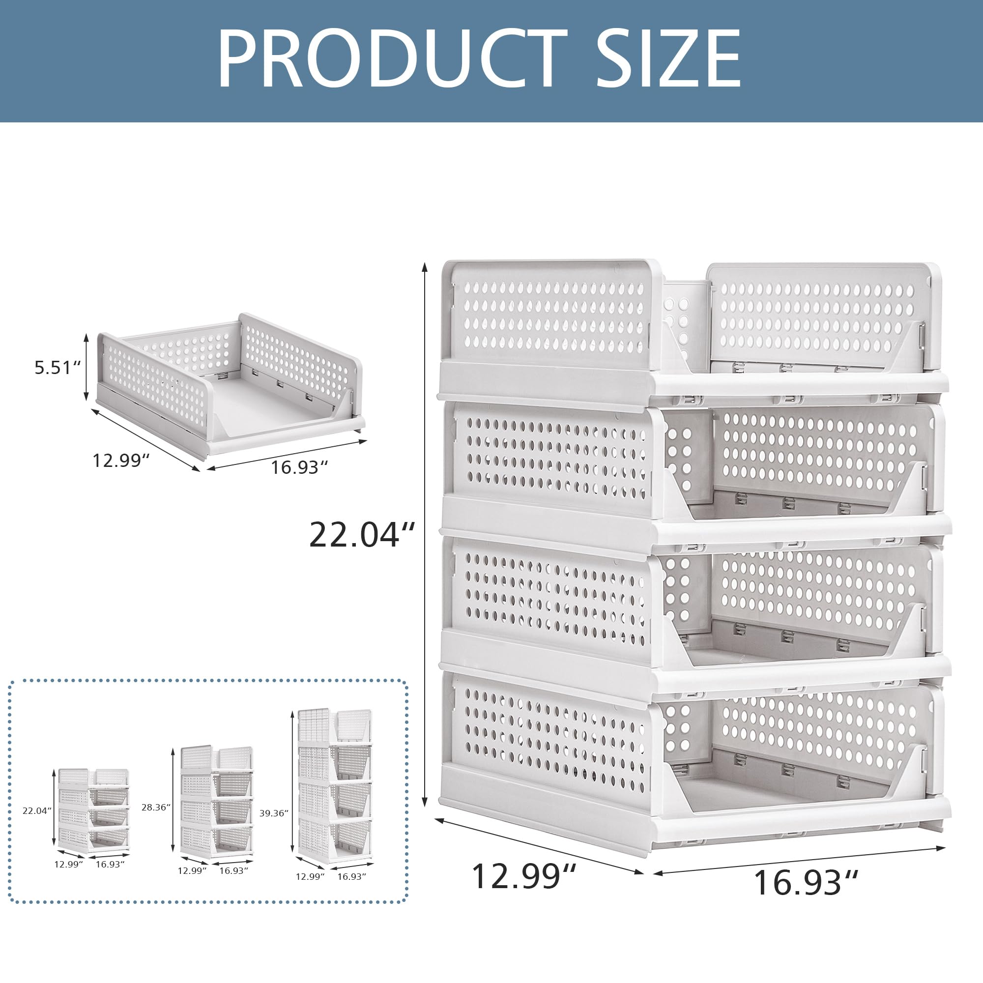 PRODUCT SIZE  
5.51" 12.99" 16.93" 22.04"