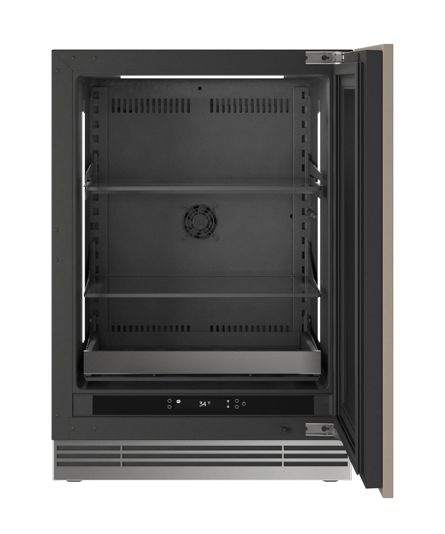 Alt View 1. U-Line - U-Line 24"W. 5.1 Cu.Ft. Built-In Panel Ready Compact Beverage Center - Panel Ready.