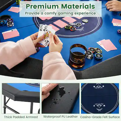 COSTWAY Pokertisch klappbar für 8 Spieler Serbia COSTWAY Pokertisch klappbar für 8 Spieler Serbia