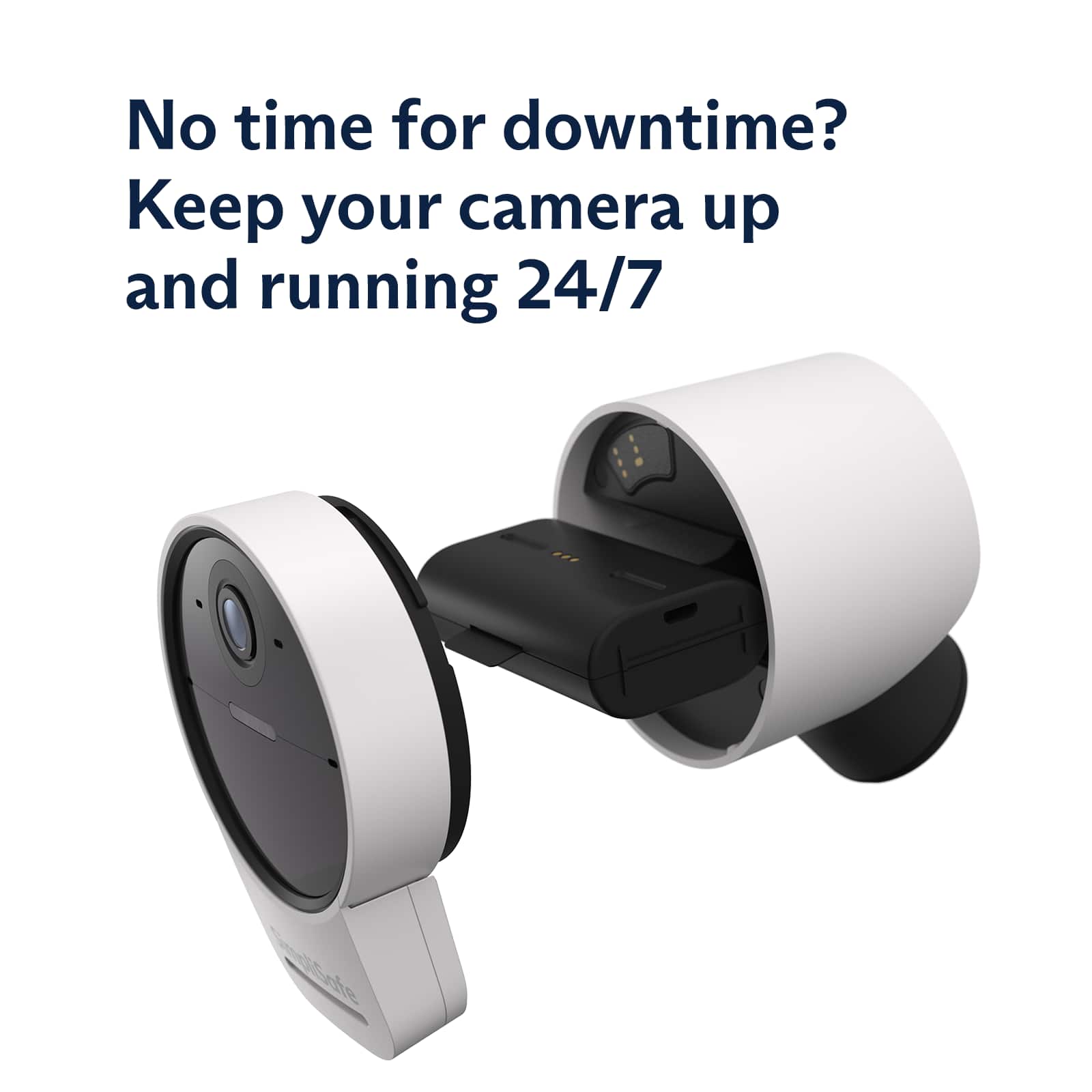 No time for downtime? Keep your camera up and running 24/7.