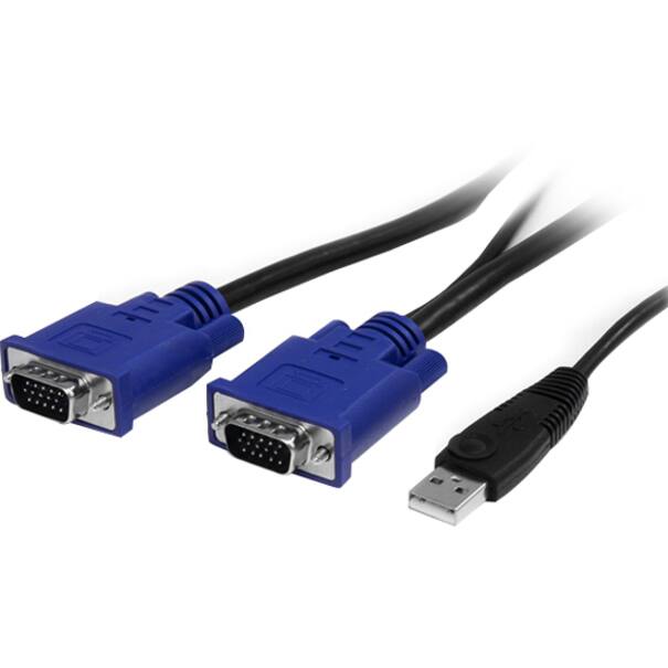 Alt View 2. Startech - 16 Port 1U Rack Mount USB KVM Switch Kit w/ OSD & Cables - Black.
