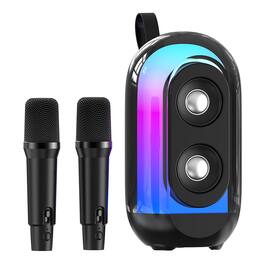 PRIMEPLUS - K28 Karaoke Bluetooth Speaker – 360° Surround Sound, RGB Light Show, One-Button Vocal Cancel & 5 Voice Effects