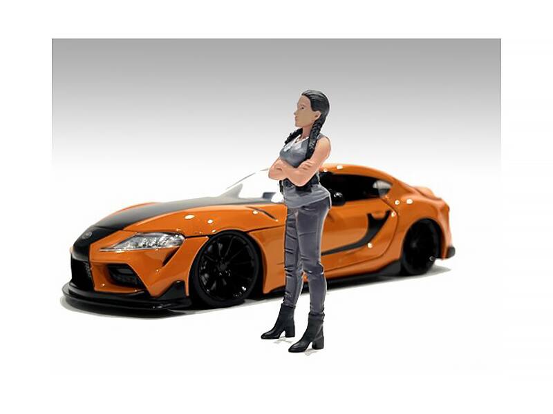 Angle. American Diorama - "Car Meet 3" Figure 7 for 1/18 Scale Models by American Diorama - Multi.