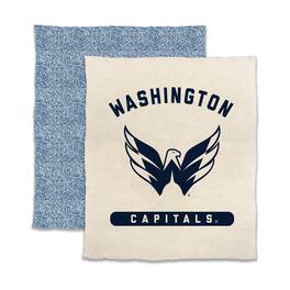 Logo Brands - Washington Capitals 50- x 60- Luxe Dreams Throw Blanket - Oatmeal