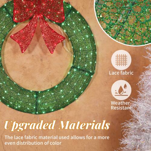 Upgraded Materials

The lace fabric material used allows for a more even distribution of color.

Lace fabric
Weather-Resistant