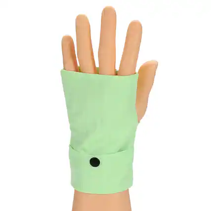 Front. Unique Bargains - Sports Wristband Phone Sleeve for Running Left Forearm Armband Cell Phone Holder Up to 7.5" for Outdoor Cards Keys - Green.