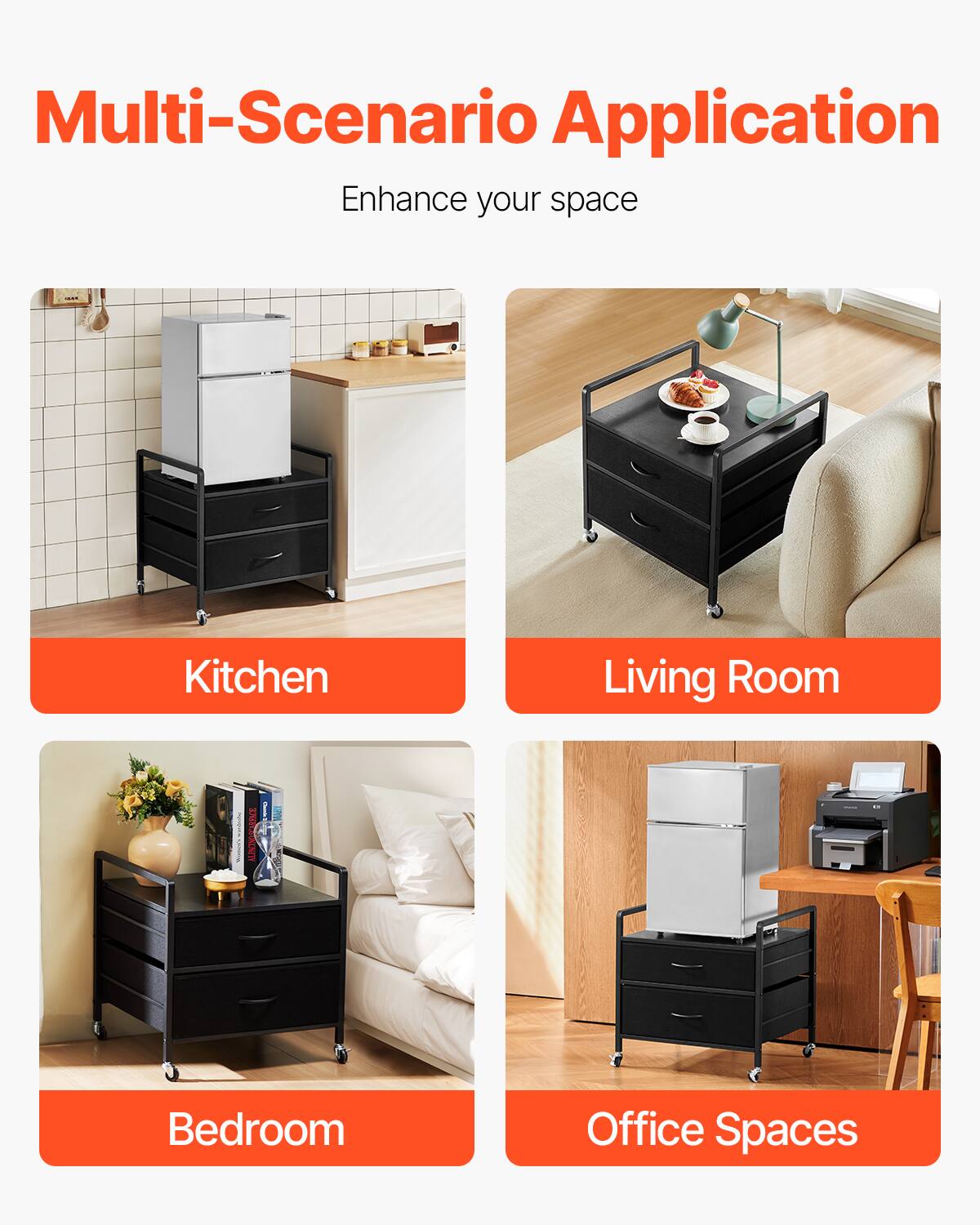 Multi-Scenario Application
Enhance your space
Kitchen
Living Room
Bedroom
Office Spaces