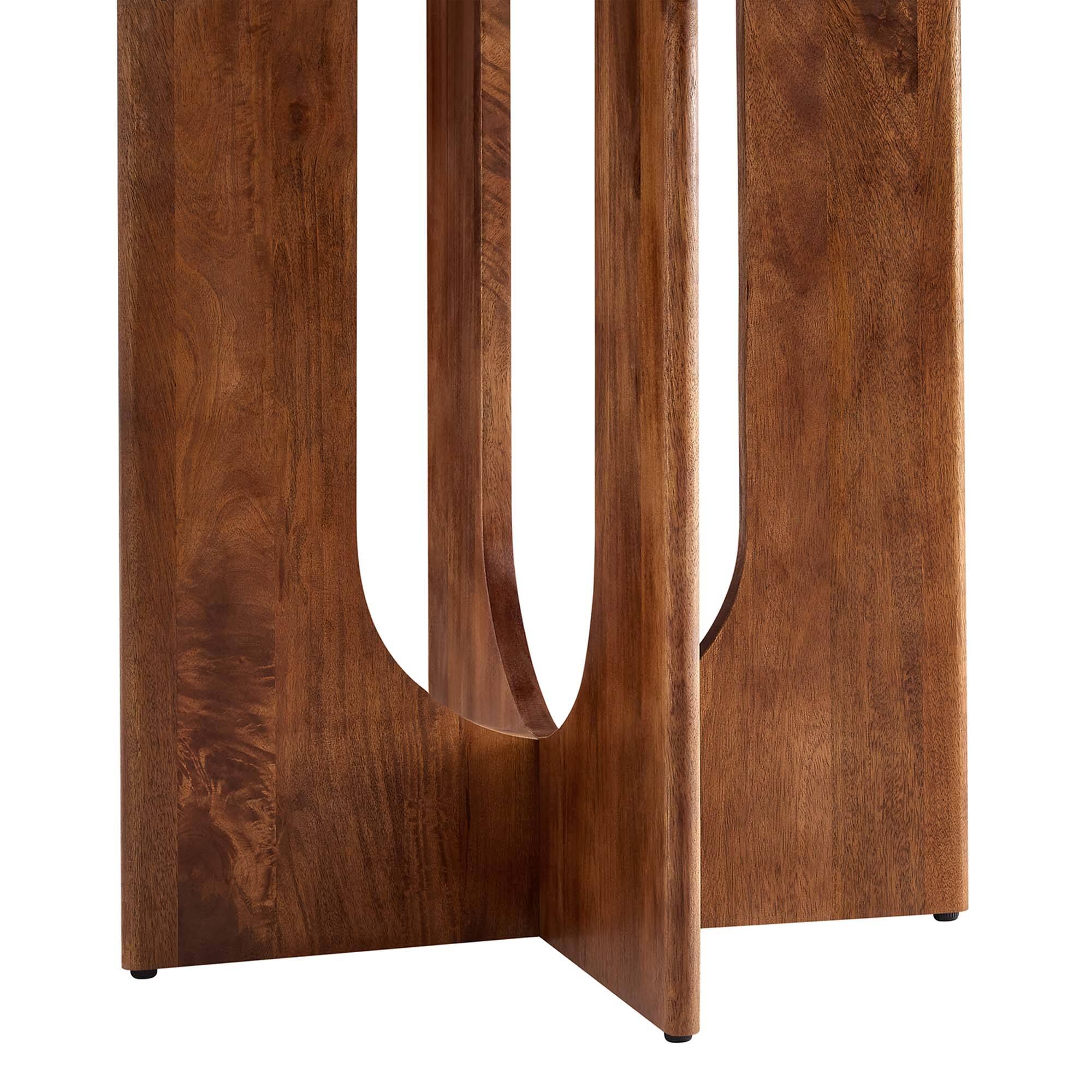 Alt View 5. Modway - Rivian Round 48" Wood Dining Table - Brown.