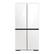 Front. Samsung - Bespoke 29 cu. ft. 4-Door Flex Refrigerator with Customizable Panels - White.