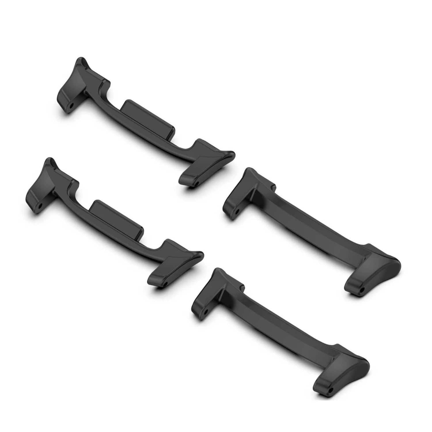 Stock Preferred - 2 Pack Aluminum Metal Watch Band Connector Adapters for Samsung Galaxy Watch 8 40/44mm - Black