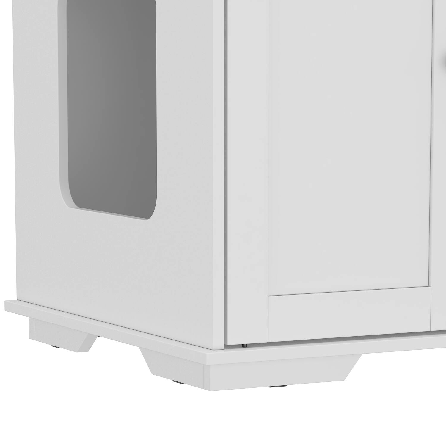 Alt View 5. Famapy - Modern Cat Litter Box Enclosure Cabinet Hidden Cat Furniture with Storage & Ventilation for Stylish Homes.