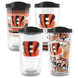 Tervis - Cincinnati Bengals Four-Pack 16oz. Classic Tumbler Set - Multicolor