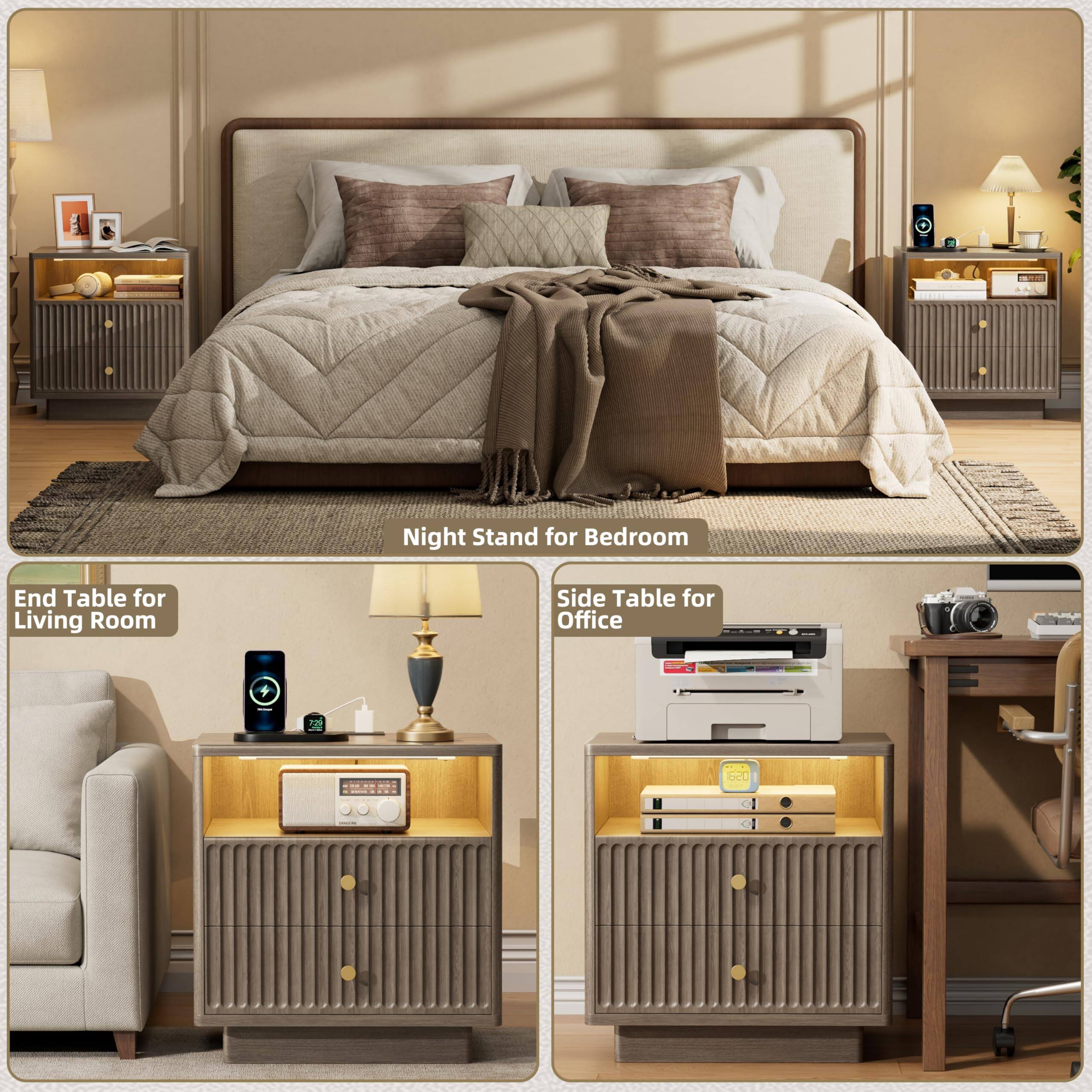 Night Stand for Bedroom  
End Table for Living Room  
Side Table for Office