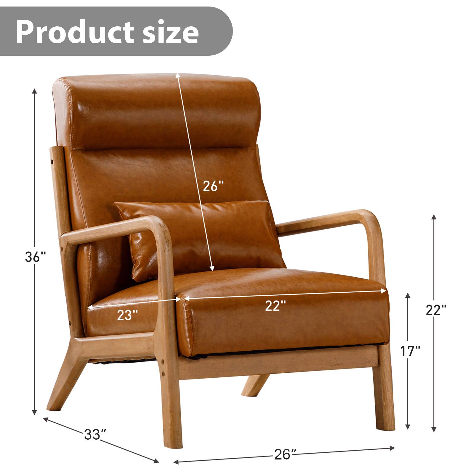 Product size: 26" 36" 23" 22" 22" 17" 33" 26".