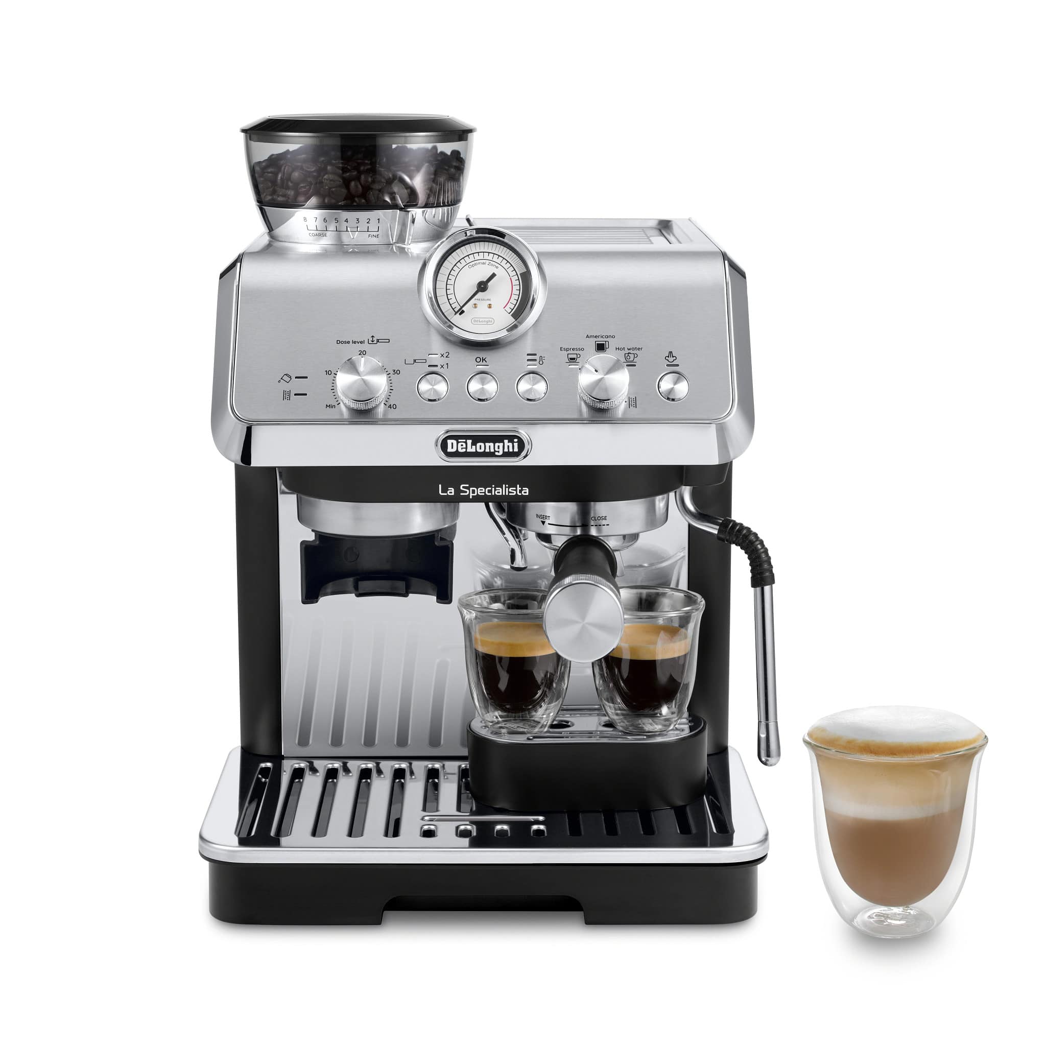 De'Longhi - La Specialista Arte EC9155MB Espresso Machine - Stainless Steel/Black - Front_Zoom