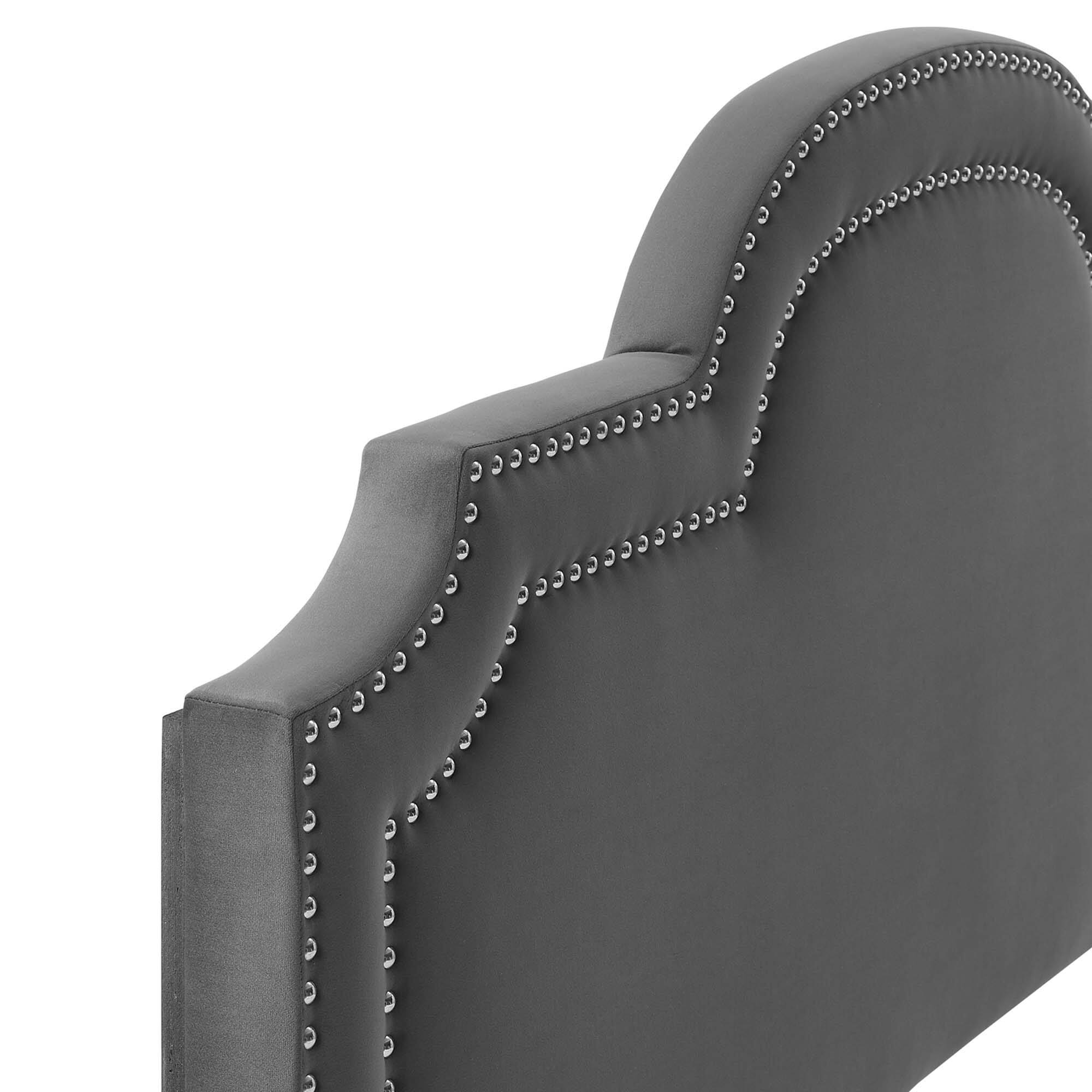 Alt View 1. Modway - Belinda Performance Velvet Twin Headboard by Modway - Charcoal.
