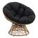 Angle. OSP Home Furnishings - Papasan Chair - Black.