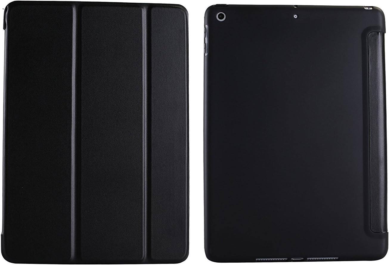 Alt View 4. DuraSafe Cases - iPad Air 11" M2 2024 & Air 10.9" 5th/4th Gen Shockproof Silicone-Back Smart Case with Tri-Fold Stand A2316 A2324 A2325 - Black.