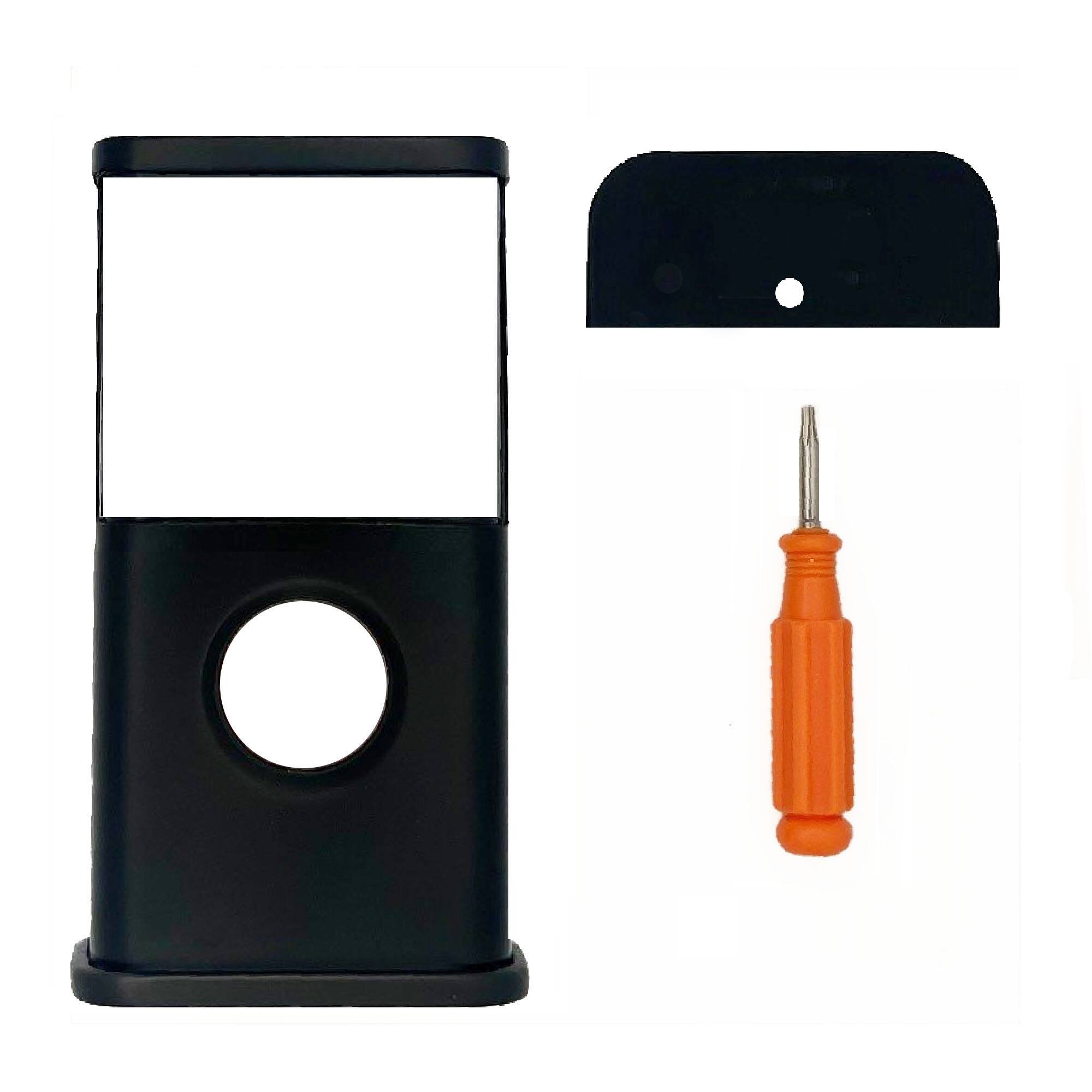 Back. Michael Healy - Traditional Video Doorbell Cover (Ring 3, 3 Plus, 4, Battery Plus and Battery Pro) - Matte Black.