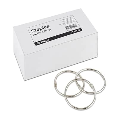 "Staples - Book Rings, 2"", 50/Pack (44419) - Silver" price history on PriceWatchPro