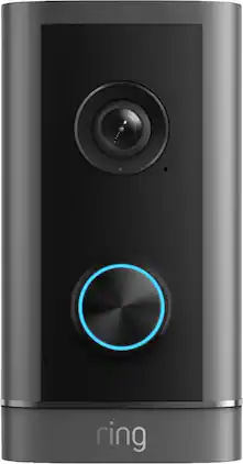 Ring - Wired Doorbell Elite (2ndGen), Power over Ethernet, Retinal 4K, Remote Gate Access, 10x Zoom, Low-Light Sight - Deep Silver