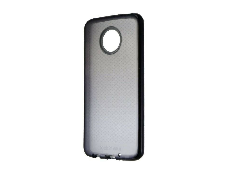 Front. Tech21 - Tech21 Evo Check Series Gel Case for Motorola Moto Z4 - Smokey Black - Smokey Black.