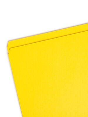 Alt View 1. Smead - Smead File Folder, Reinforced Straight-Cut Tab, Legal Size, Yellow, 100 per Box  (17910) - Manila.