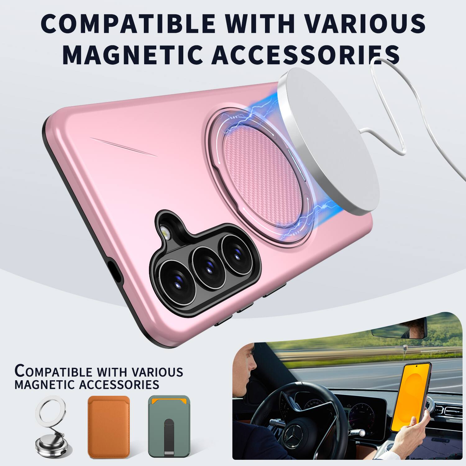 COMPATIBLE WITH VARIOUS MAGNETIC ACCESSORIES