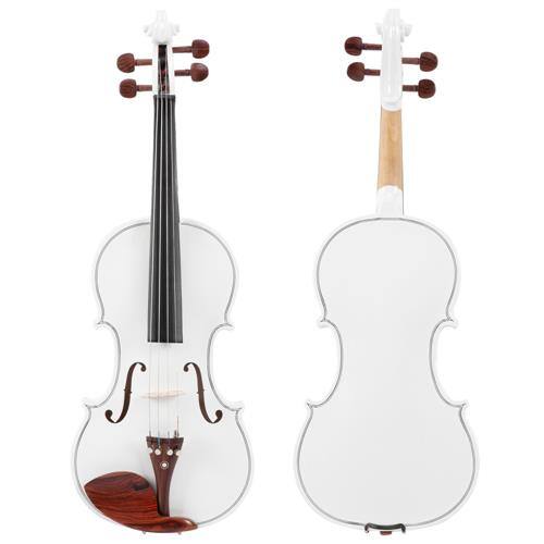 Alt View 1. Winado - 4/4 Spruce Panel Violin Full Size Acoustic Fiddle Kit, Natural | Includes Case, Bow, Rosin  White - White.